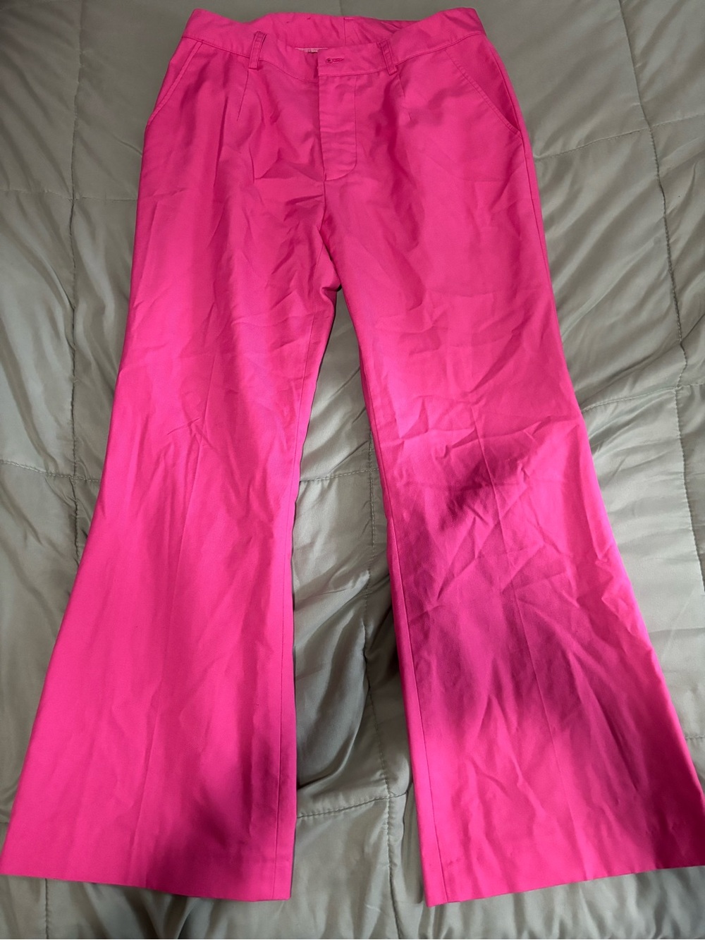 Hot Pink Wide Leg Trousers